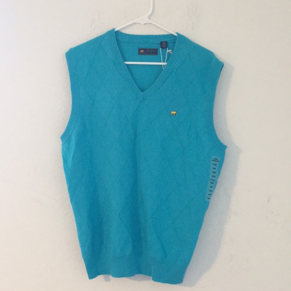 Jack Nicklaus Mens Blue Sweater Vest 